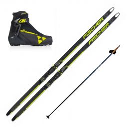 Fischer Carbonlite Skate Junior Ski Package