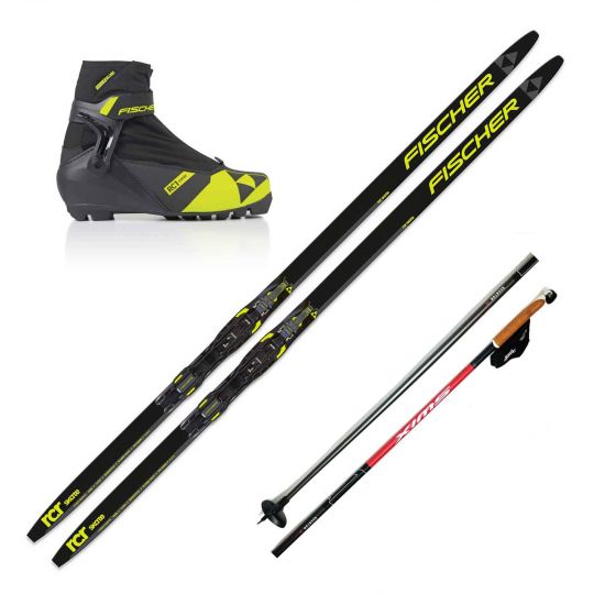 Fischer RCR Skate Junior Ski Package: akers-ski.com