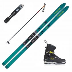 Fischer Traverse 78 No-Wax BC Ski Package '23 model skis