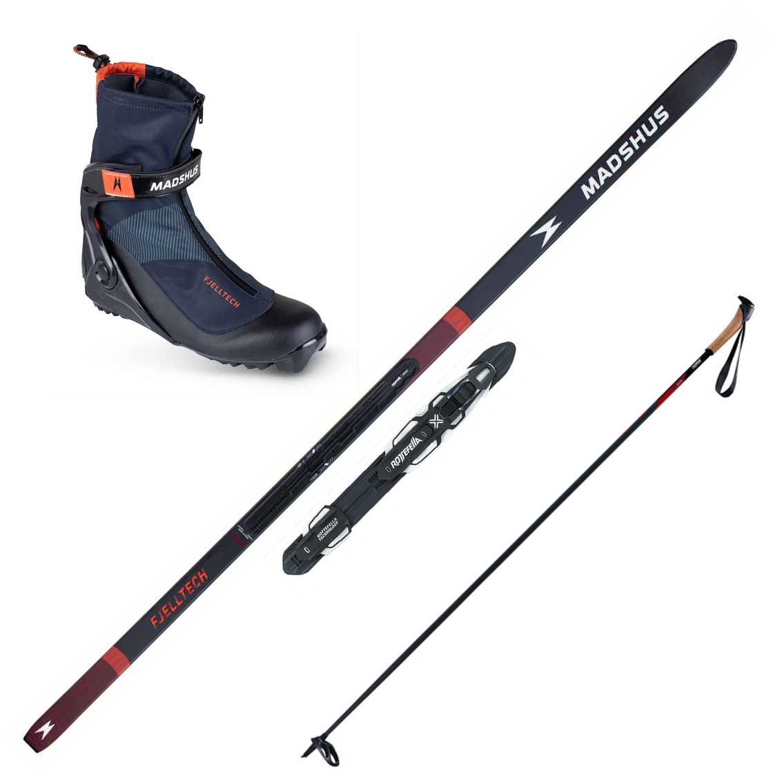 Madshus Fjelltech M50 NoWax Ski Package: akers-ski.com