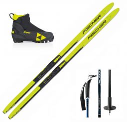 Fischer Sprint Crown Junior Ski Package - Nowax
