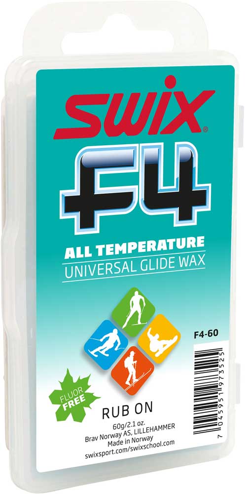 Swix F4 Solid Wax w/Cork: akers-ski.com