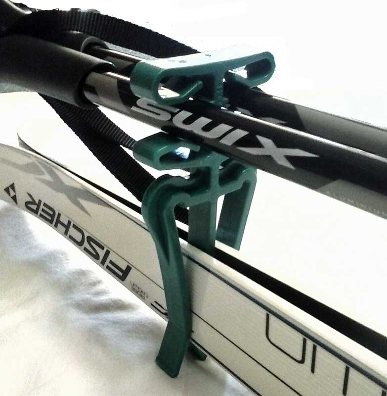 Hookers Ski and Pole Clips pair