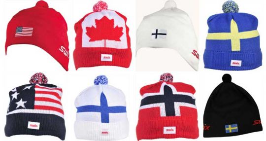 Cross country ski hats top
